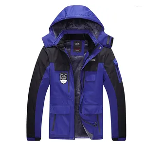 Jaquetas masculinas Mulheres Inverno Fleece Caminhadas Jaqueta Térmica Quente Ski Snowboard À Prova D 'Água Casal Acampamento Escalada Ciclismo Casaco de Chuva