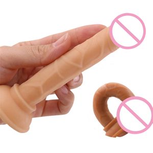 Dildos/Dongs Realistic Massager Small Silicone Dildo Strong Suction Cup Flexible G-spot Sex Toys for Women Pussy Penis Mini Vaginal Massager