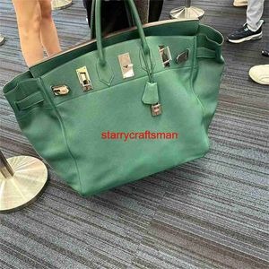 Echte Lederhandhand Handtasche BK50 Hochkapazität Handtaschen Neue große Kapazität für Geschäftsreisen Herren und Frauen mit Pendeln Gepäck Baghave Logo HBD1