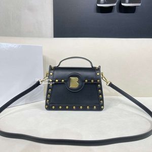 7A genuine leather handbag women shoulder bag crossbody Bag balm designer bag rivet messenger bags fashion retro womens Bag with box