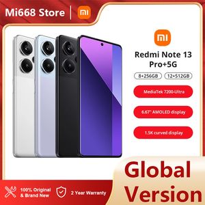 Version Global Xiaomi Redmi Note 13 Pro Plus 5G Smartphone 120W Hypercharge MediaTek Dimensity 7200-Ultra 200MP OIS Camera NFC