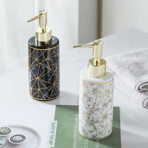 Dispenser di sapone liquido 300ml Lozione in ceramica Shampoo Pompa Bottiglia Disinfettante Gel doccia per WC