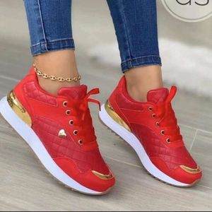 Sports for Size Womens Large Spring and Autumn New Breathable Color Blocking Casual Running Shoes Sneaker 37788