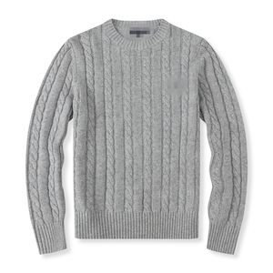 Sweater de designer de luxo da marca de designers masculino masculino malha tricotada em gola redonda esportes casuais suéter de algodão masculino