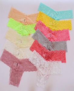 6PCS Lot Fashion Transparent Girls Thongs Gstring Teenage Lace Metties for Girl