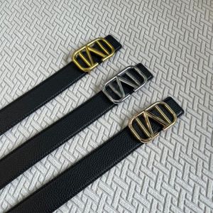 Mens Belts Women Designers Luxury Belt Vintage Pin Needle V Buckle Beltss Width 3 8cm Casual Cintura Fashion Cinture Lichee Black 251H