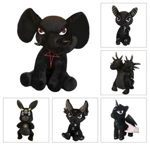 Killstar Devil Bebek Doldurulmuş Oyuncak Siyah Pentagram Tavşan Fil Hydra Anubis Peluş Bebek Hediyeleri Çocuklar İçin Çocuk LJ2011262185983