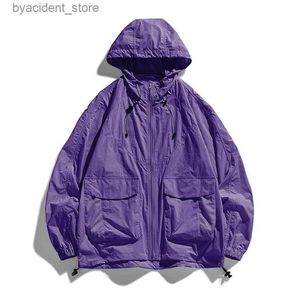 Mäns casual skjortor sommar överdimensionerad solskyddsjacka män baggy coat ytterkläder mode koreanska streetwear solskyddskläder toppar male plus size l240306