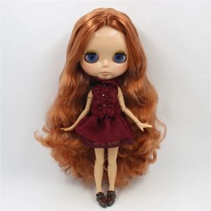 Buzlu dbs blyth bebek 1/6 bjd tan deri eklem gövdesi parlak yüz 30 cm oyuncak kızlar hediye 240301