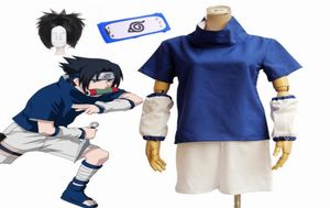 Men039s fatos de treino crianças anime uchiha sasuke combate terno cosplay costumemen039s3264653