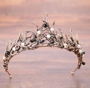 Nya silverguldkronor Hårtillbehör Rhinestone Jewels Pretty Without Comb Tiara Hairband Silver Bling Bling Wedding Accessorie6382708