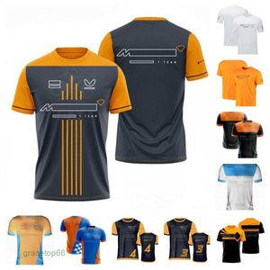 Men's Polos F1 Formula One Racing Suit T-shirt Clothes Team Work Clothes Short-sleeved T-shirt Mens Summer Breathable Customizable Hw6h