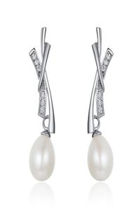 SE5 Trendy Elegant Big Simulated Pearl Long Earrings for Women Pearls String Statement Dangle Drop Earrings 2204299201456