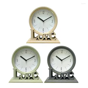 Bordklockor Kärlek Desktop Clock Silent Non Ticking Simple Digital For Home Bedroom Living Room Bedside Tabletop Drop Drop