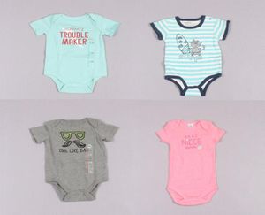 Ausverkauf Sommer Baby Strampler Kurzarm Neugeborenen Strampler Jungen Strampler Kleinkind Einteilige Kleidung Mädchen Overall Mischfarbe Z6055027