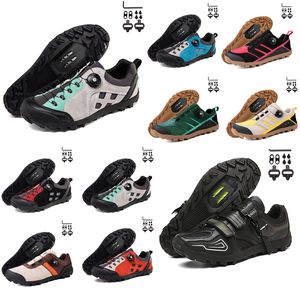 Calzature da ciclismo Uomo Speed Road Bike Sneakers Scarpe da ciclismo piatte in carbonio Tacchetti MTB Donna Scarpe da bicicletta Mounatain Pedali SPD Bici da corsa Footwar GAI