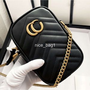 2024 New G marmont Mini Cell Phone Bag Wallet Coin Chain Crossbody bag Cosmetic for young girls Double Shape Casual Clutch