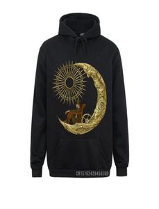 Men039s Hoodies Sweatshirts Moon Travel Steampunk Pullover Retro Mechanical Gearwheel Men Normal Clothing Vintage Hoodie Hood2799249