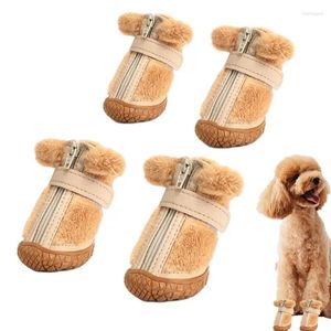 Dog Apparel Shoes For Small Dogs And Cats Winter Comfortable Warm Anti Slip Paws Protectors Indoor Outdoors