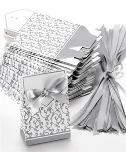 Band Hochzeit Süßigkeiten Papier Box Kreative Goldene Silber Band Hochzeit Gefälligkeiten Party Geschenk Süßigkeiten Papier Box 10 Stück Boxen Süßigkeiten favou6605677