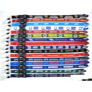 Handy-Riemen Charms Fußballmannschaft Designer-Schlüsselanhänger Handy-Lanyard Kleidung Schlüsselanhänger Kreativer Ausweishalter Abnehmbare Dhuns