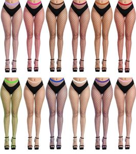 Meias de cintura alta meias arrastão sexy coxa alta meias malha net meia-calça jogo para mulheres roupa interior curta vontade e areia gift1165792