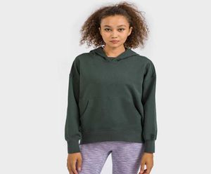 Kadın Yoga Kıyafetleri Giyim 180 Uzun Kollu Sweatshirts Lady Loose Hoodies Spor Kapüşonlu Kazak Kış Fitness Gömlek Tops5651827