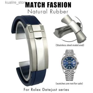 Cinturini per orologi in metallo con estremità curva 20mm 21mm cinturini speciali per Datejust 41mm 126334 m126300 Collegamento cinturino Accessori Strumenti Uomo L240307