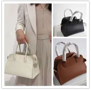 NEW The Row Premium Touch Bag Designer 10 Margaux 핸드백 통근 소 가죽 여행 어깨 라이트 Luxury Classic Tote All Match