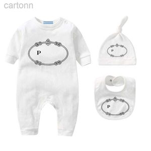 Footies Designer Baby Onesies hat Bibs Burp Cloths sets Infant Romper Cotton Rompers Boy Girl Costume Overalls Clothes Jumpsuit for Babies 240306