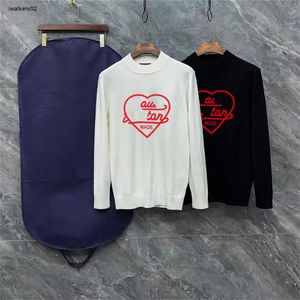 Brand men sweater Designer shirt Long sleeve sweaters mens clothing Fashion heart LOGO turtleneck long undershirt jumper M-3XL Mar 06