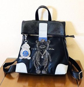 Damen-Umhängetasche, 2 Farben, dieses Jahr beliebte Cartoon-Diamant-Handtasche, faltbar, modischer Lederrucksack, täglicher Joker-Cartoon-Umhängetasche 6376-6#