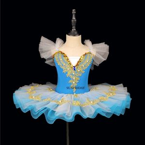 Costume da balletto professionale Tutu di balletto classico ballerina per bambino Ragazza per bambini Principessa per pancake Tutu Vestito da balletto per ragazza 240304