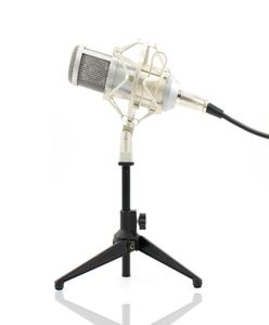 BM800 Kondenser Mikrofon Professional 35mm Mikro Mikrofon Video Kayıt Stüdyosu için Metal Tripodlu Compute4418719