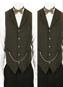 Green Wool Wedding Vest 2019 Stains Groom Sets Style British Style Mens Suits Farm Wedding Weistcoat Mens Stests Plus Size8178676