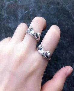 Bohemian Vintage Frog Ring for Women Artistic Design Retro Opening Resizable Unisex Female Statement Rings Silver Color Gift Q07082346161