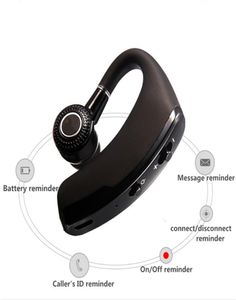Hands Business Wireless Bluetooth -headset med MIC Voice Control hörlurar Stereo Earphone för iPhone Adroid Drive Connect Wit7847541