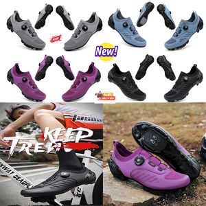 Designer Cysaccling Shoes Men Sports Dirt Road Cykelskor Flat Speed ​​Cdaycling Sneakers Flats Mountain Bicycle Footwear Spd Cleats Shoes 36-47 GAI