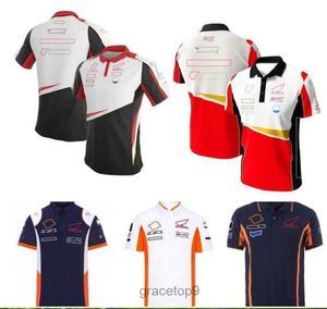 Men's Polos Summer New F1 Racing Polo Shirt Team Short Sleeve T-shirt Same Customizable Tgqv