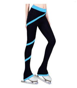 Skiing Pants Figure Ice Skating Tights Fleece Children Teen Girls Skate Leggings7931726