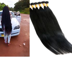 Virgin Human Hair Bundles Brazilian Hair Weaves obearbetade 840inch wefts indiska peruanska malaysiska mink mänskliga hårförlängningar6591178