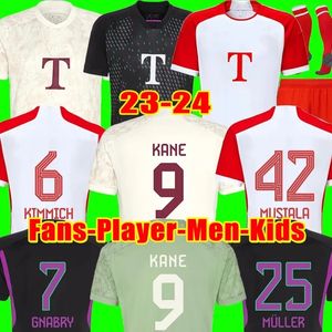 KANE Futebol Jerseys MUSIALA DE LIGT 23 24 Jogador Criança Kits SANE HERNANDEZ GNABRY Oktoberfest MULLER DAVIES KIMMICH Camisa de futebol Homens Kit infantil