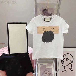 T-shirts Kids Sets T-shirt And Children Cotton Double G Boys Girls Summer Suit Sport 2-11 Years Designer T-Shirt Brand Clothing 240306