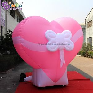 wholesale Gigante 6 mH (20 piedi) con ventilatore che pubblicizza palloncini gonfiabili a forma di cuore modello di gonfiaggio Decorazione di eventi per feste di San Valentino giocattoli sportivi