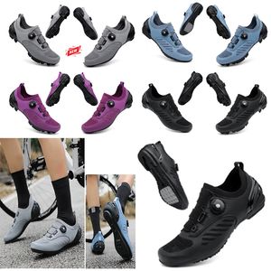 Designer Cycdaling Shoes Uomo Sport Dirt Road Bike Shoessas Flat Spdaeed Cycling Sneakers Flats Mountain Bicycle Calzature SPD Tacchetti Scarpe 36-47 GAI