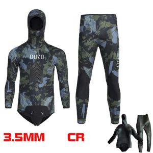 Costumi da bagno 3.5mm Muta in neoprene Mute da surf Pesca subacquea Pesca subacquea Abbigliamento subacqueo Kitesurf Costume da bagno Protezioni Muta da uomo