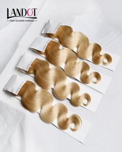 Onda Corporal Cambojano Cabelo Virgem Grau 8A Cor 613 Bleach Loira Cabelo Humano Tecer Pacotes Extensões Remy 34 Pçs / Lote 1230 Polegadas Do4840473