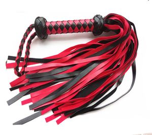 Bdsm Prügelstrafe Folter Meister Peitsche Sexspielzeug für Paare Arsch Körperklatsche Fesselausrüstung Kinky Play Flogger Schwarz Rot Unisex GN29320202298510