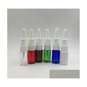 Garrafas de embalagem atacado 1000pcs 10ml pet muti-color médica névoa nasal atomizador spray garrafa gota entrega escritório escola negócio dhsp6