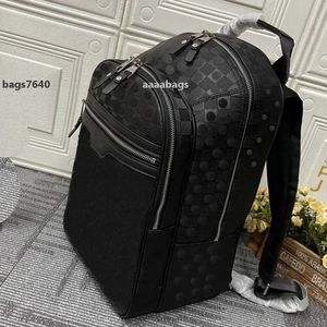 A7 Hochwertiger Mode-Rucksack für Herren und Damen, echtes Leder, kariert, geprägt, Handrucksack, luxuriöse Blumen-Designer-Tasche